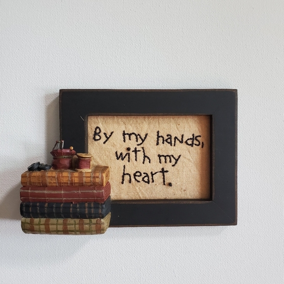 By my hands with my heart shelf decor Trinket Shelf - Picture 1 of 10